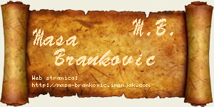 Maša Branković vizit kartica